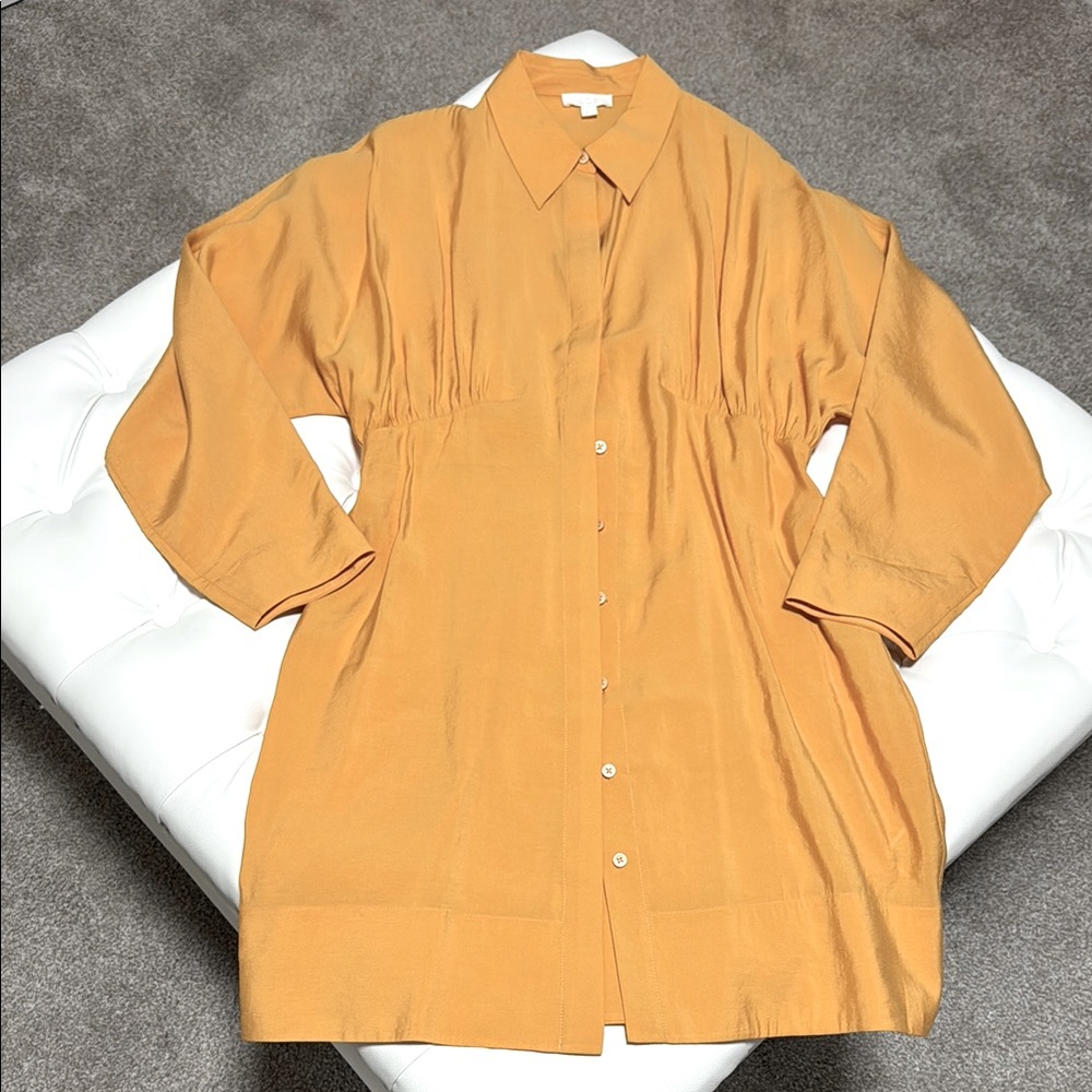 Cos orange shirt dress size 10 perfect condition